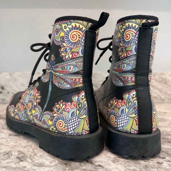 Dragonfly Henna Boot Shoes Sz 8 - Picture 5 of 9